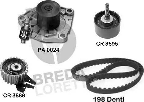 Breda Lorett KPA0009A - Su Pompası və Vaxt Kəməri Dəsti furqanavto.az