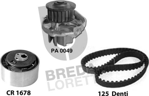 Breda Lorett KPA0165A - Su Pompası və Vaxt Kəməri Dəsti furqanavto.az