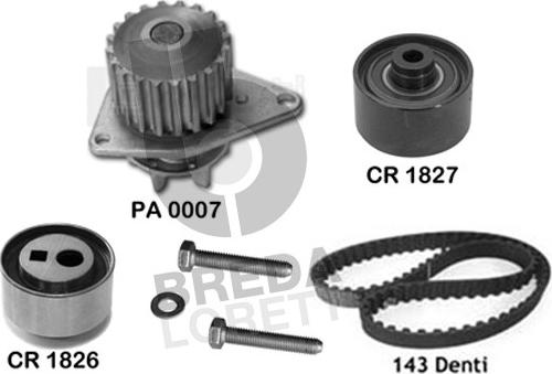 Breda Lorett KPA0110A - Su Pompası və Vaxt Kəməri Dəsti furqanavto.az