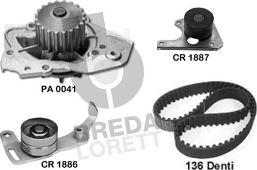 Breda Lorett KPA0123B - Su Pompası və Vaxt Kəməri Dəsti furqanavto.az