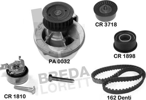 Breda Lorett KPA0718B - Su Pompası və Vaxt Kəməri Dəsti furqanavto.az