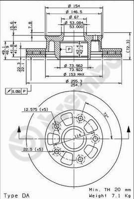 Brembo 09.6851.10 - Əyləc Diski furqanavto.az