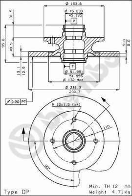 Brembo 08.4469.10 - Əyləc Diski furqanavto.az