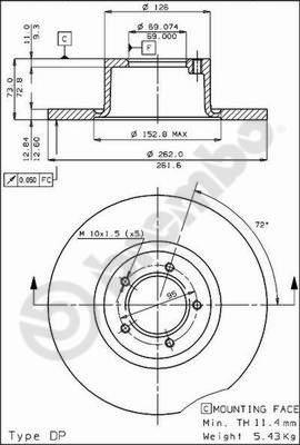 Jurid 82 966 00 320 - Əyləc Diski furqanavto.az