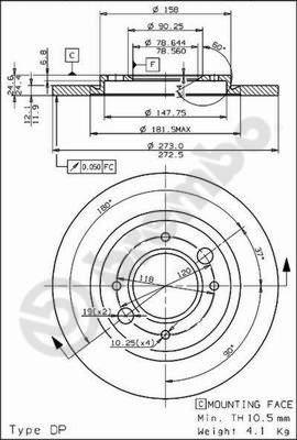 Brembo 08.2467.20 - Əyləc Diski furqanavto.az