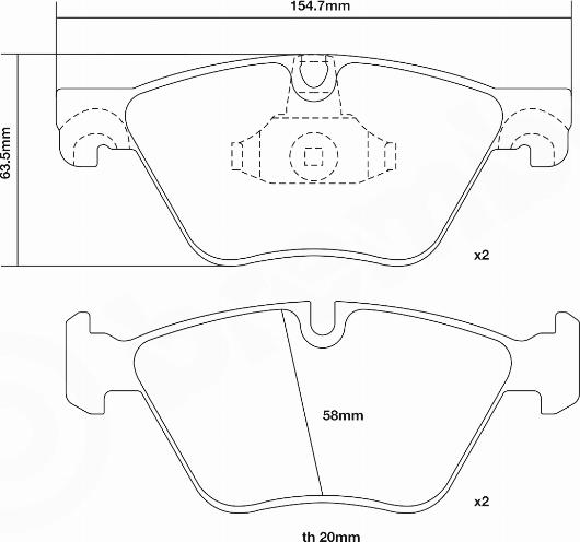 Brembo 07.B314.97 - Yüksək Performanslı Əyləc Yastığı Dəsti furqanavto.az