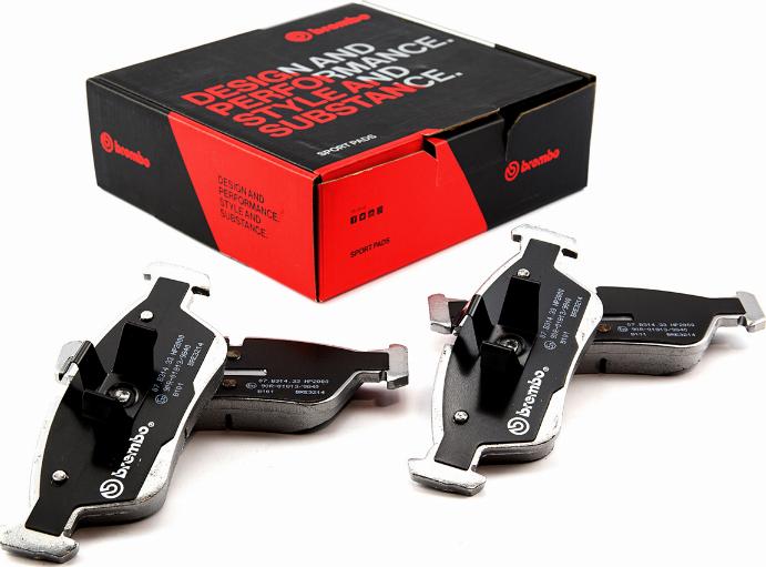 Brembo 07.B314.33 - Yüksək Performanslı Əyləc Yastığı Dəsti furqanavto.az