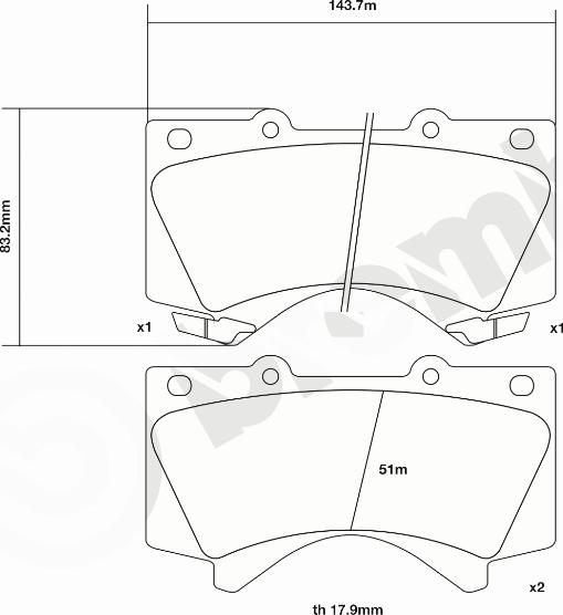 Brembo 07.B314.25 - Yüksək Performanslı Əyləc Yastığı Dəsti furqanavto.az