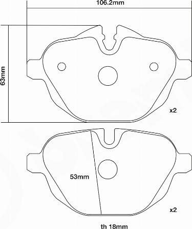 Brembo 07.B315.49 - Yüksək Performanslı Əyləc Yastığı Dəsti furqanavto.az