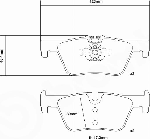 Brembo 07.B315.75 - Yüksək Performanslı Əyləc Yastığı Dəsti furqanavto.az