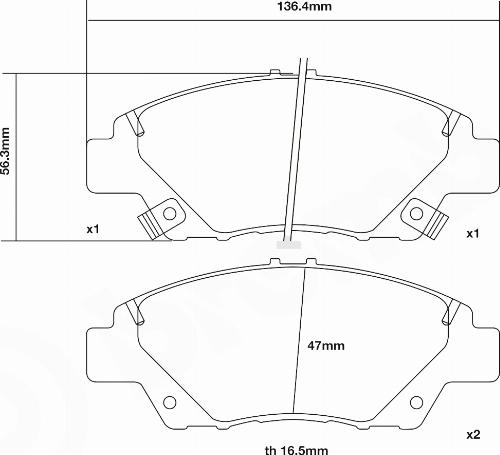 Brembo 07.D435.55 - Yüksək Performanslı Əyləc Yastığı Dəsti furqanavto.az