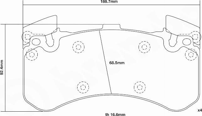 Brembo 07.D435.26 - Yüksək Performanslı Əyləc Yastığı Dəsti furqanavto.az