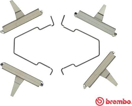 Brembo A 02 243 - Disk əyləc pedləri üçün aksesuar dəsti furqanavto.az