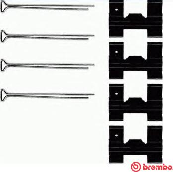 Brembo A 02 256 - Disk əyləc pedləri üçün aksesuar dəsti furqanavto.az