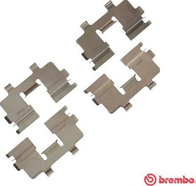 Brembo A 02 287 - Disk əyləc pedləri üçün aksesuar dəsti furqanavto.az