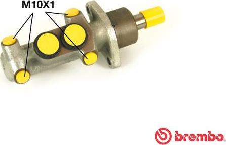 Brembo M 68 019 - Əyləc Baş Silindr furqanavto.az