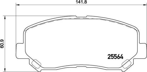 Brembo P 49 045X - Əyləc altlığı dəsti, əyləc diski furqanavto.az