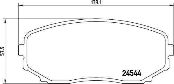 Brembo P 49 040 - Əyləc altlığı dəsti, əyləc diski www.furqanavto.az