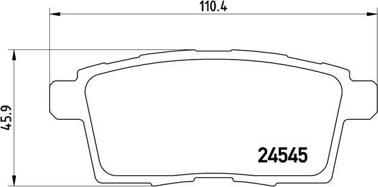 Brembo P 49 041 - Əyləc altlığı dəsti, əyləc diski furqanavto.az