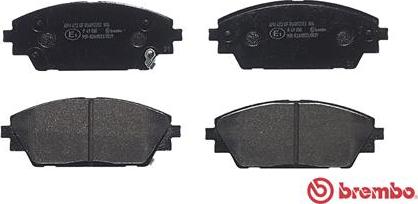 Brembo P 49 050 - Əyləc altlığı dəsti, əyləc diski furqanavto.az