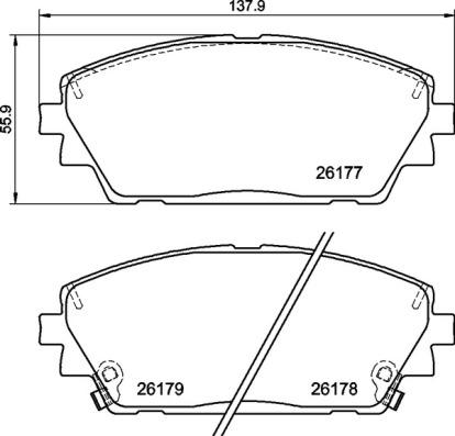 Brembo P 49 065 - Əyləc altlığı dəsti, əyləc diski furqanavto.az