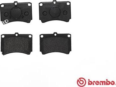 Brembo P 49 007 - Əyləc altlığı dəsti, əyləc diski furqanavto.az