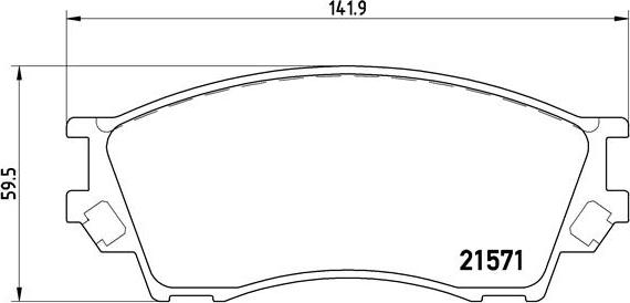 Brembo P 49 019 - Əyləc altlığı dəsti, əyləc diski furqanavto.az