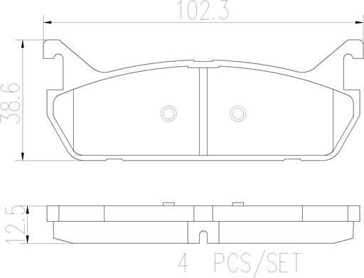 Brembo P49015N - Əyləc altlığı dəsti, əyləc diski furqanavto.az