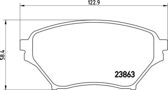 Brembo P 49 029 - Əyləc altlığı dəsti, əyləc diski furqanavto.az