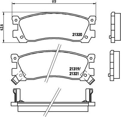 Brembo P 49 025 - Əyləc altlığı dəsti, əyləc diski furqanavto.az