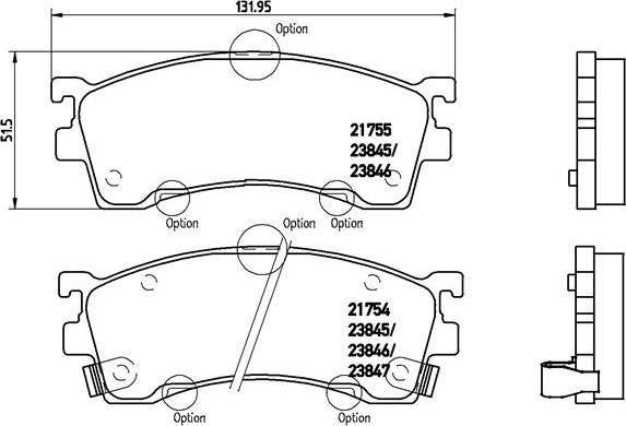 Brembo P 49 023 - Əyləc altlığı dəsti, əyləc diski furqanavto.az