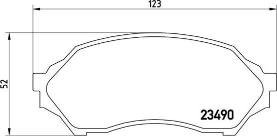 Brembo P 49 027 - Əyləc altlığı dəsti, əyləc diski furqanavto.az