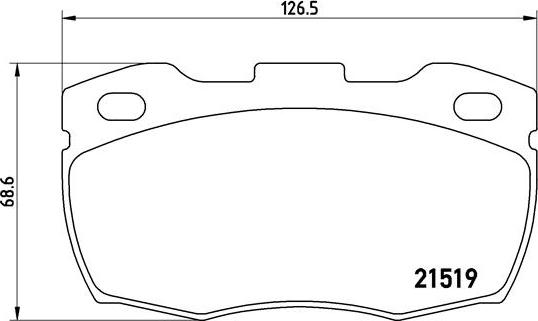 Brembo P 44 005 - Əyləc altlığı dəsti, əyləc diski furqanavto.az