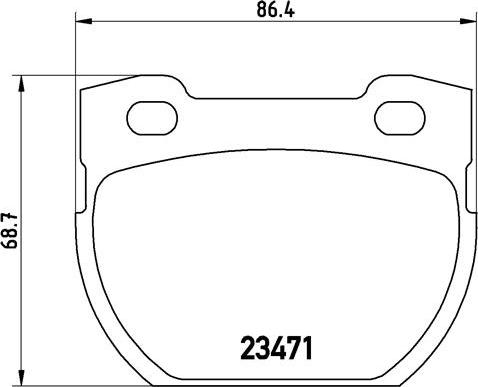 Brembo P44006N - Əyləc altlığı dəsti, əyləc diski furqanavto.az