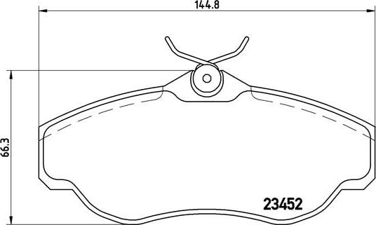 Brembo P 44 008 - Əyləc altlığı dəsti, əyləc diski furqanavto.az