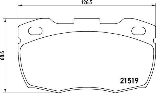 Brembo P 44 015 - Əyləc altlığı dəsti, əyləc diski furqanavto.az