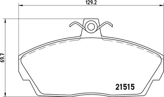 Brembo P 44 010 - Əyləc altlığı dəsti, əyləc diski furqanavto.az