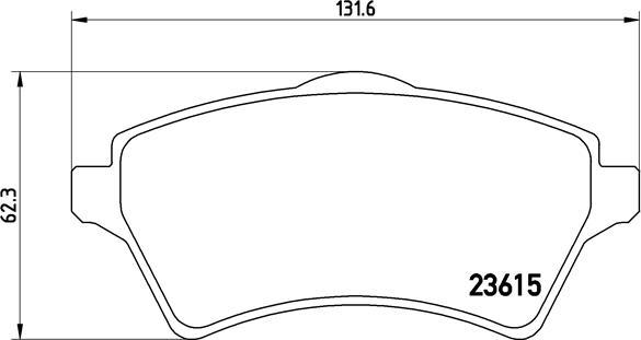 Brembo P 44 011 - Əyləc altlığı dəsti, əyləc diski furqanavto.az