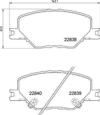 Brembo P 59 096 - Əyləc altlığı dəsti, əyləc diski furqanavto.az