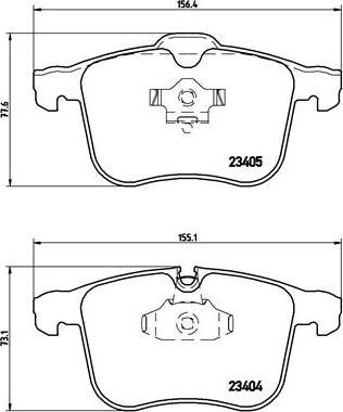 Brembo P 59 046 - Əyləc altlığı dəsti, əyləc diski furqanavto.az