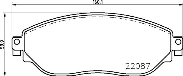 Brembo P 59 082 - Əyləc altlığı dəsti, əyləc diski furqanavto.az