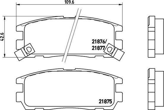 Brembo P 59 021 - Əyləc altlığı dəsti, əyləc diski furqanavto.az