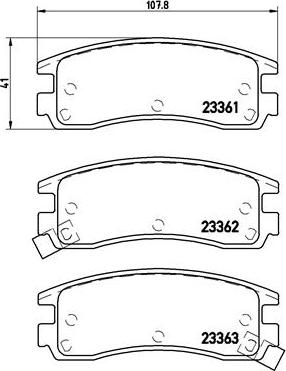 Brembo P 59 027 - Əyləc altlığı dəsti, əyləc diski furqanavto.az