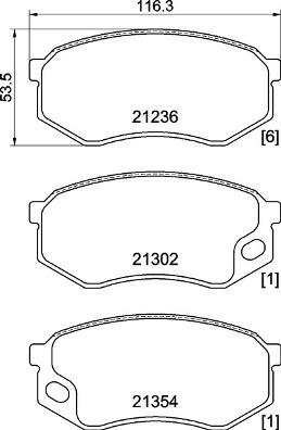 Brembo P 54 064 - Əyləc altlığı dəsti, əyləc diski furqanavto.az