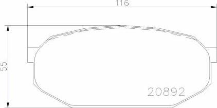 Brembo P 54 005 - Əyləc altlığı dəsti, əyləc diski furqanavto.az