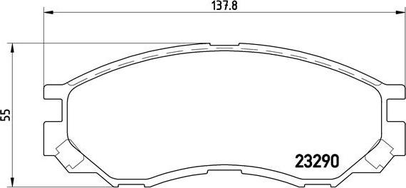 Brembo P 54 020 - Əyləc altlığı dəsti, əyləc diski furqanavto.az