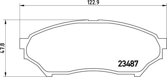 Brembo P 54 028 - Əyləc altlığı dəsti, əyləc diski furqanavto.az