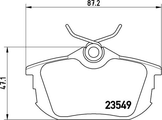 Brembo P 54 023 - Əyləc altlığı dəsti, əyləc diski www.furqanavto.az