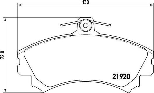 Brembo P 54 022 - Əyləc altlığı dəsti, əyləc diski furqanavto.az