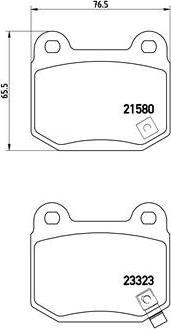 Brembo P 56 048 - Əyləc altlığı dəsti, əyləc diski furqanavto.az